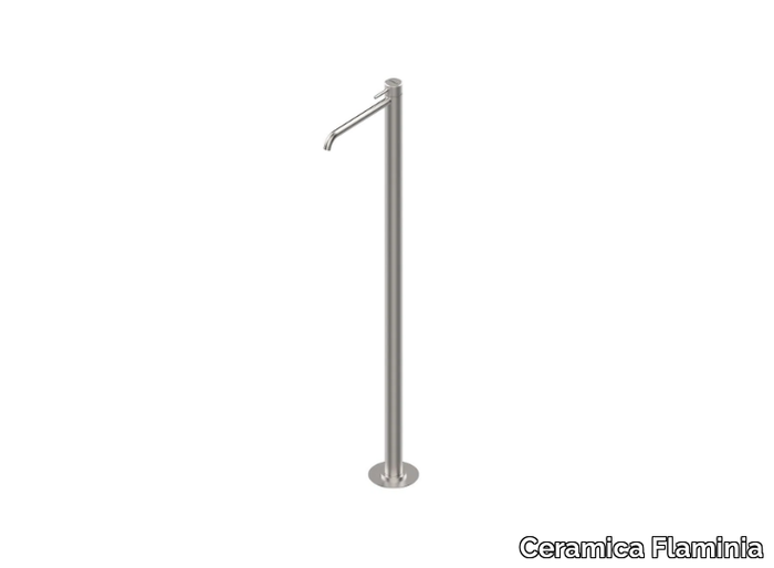 STIL - Floor standing stainless steel washbasin mixer _ Ceramica Flaminia