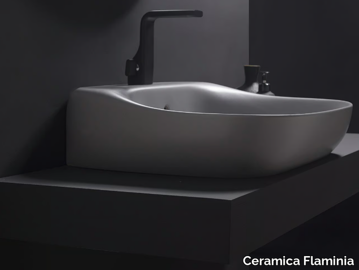 FLUO 60 - Ceramic washbasin _ Ceramica Flaminia