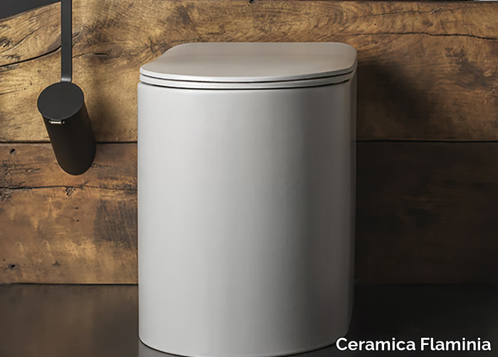 ASTRA - Rimless Floor mounted ceramic toilet _ Ceramica Flaminia