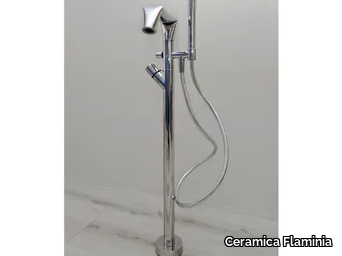 FOLD - Floor standing bathtub tap with hand shower _ Ceramica Flaminia