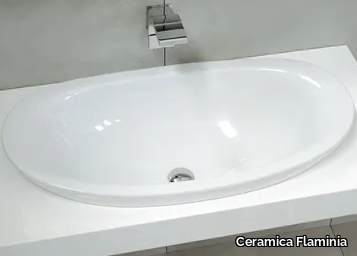 IO - Inset ceramic washbasin _ Ceramica Flaminia