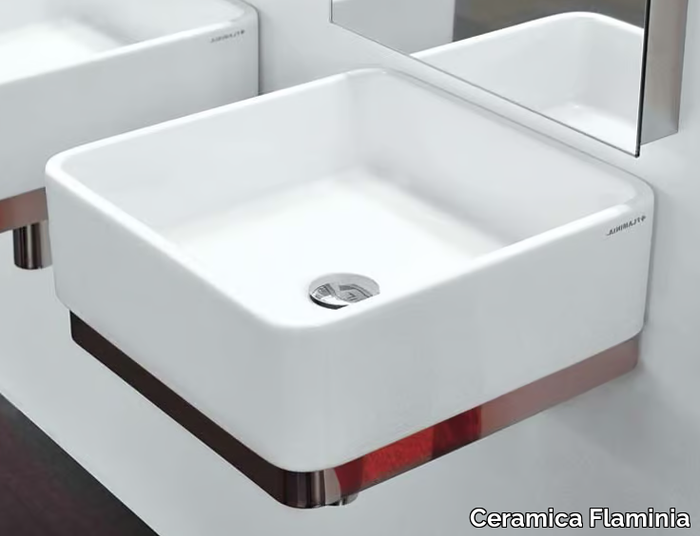 MINIWASH - Wall-mounted ceramic washbasin _ Ceramica Flaminia