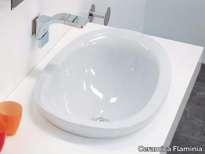 IO - Inset ceramic washbasin _ Ceramica Flaminia