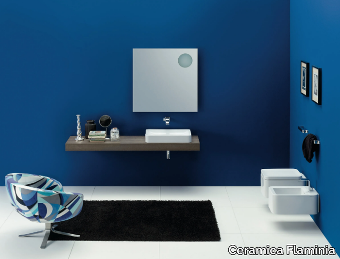 NILE 62 - Countertop rectangular ceramic washbasin _ Ceramica Flaminia