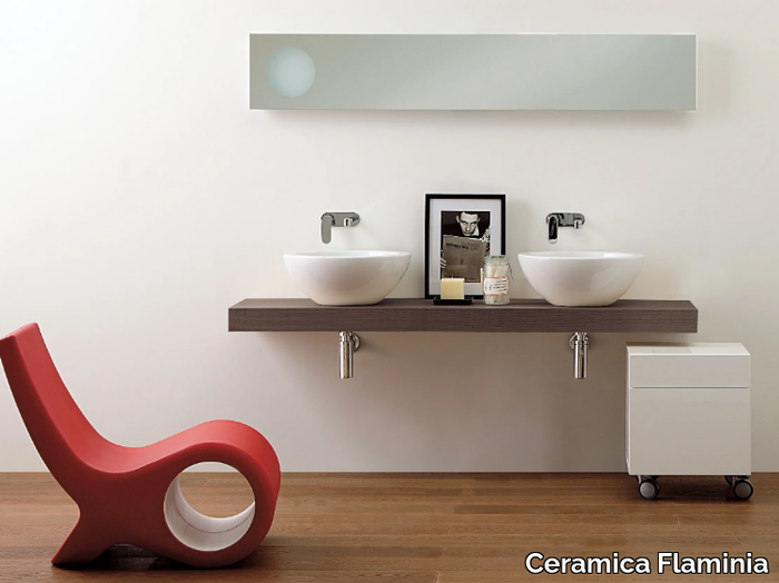 FORTY6 - Design Pietraluce® washbasin countertop _ Ceramica Flaminia