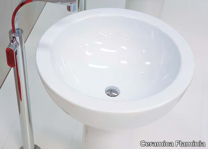 FONTE - Freestanding ceramic washbasin _ Ceramica Flaminia