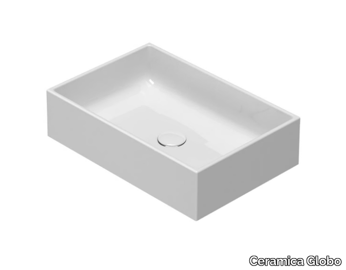 I CLASSICI - FO054 - Countertop single Globothin® washbasin _ Ceramica Globo