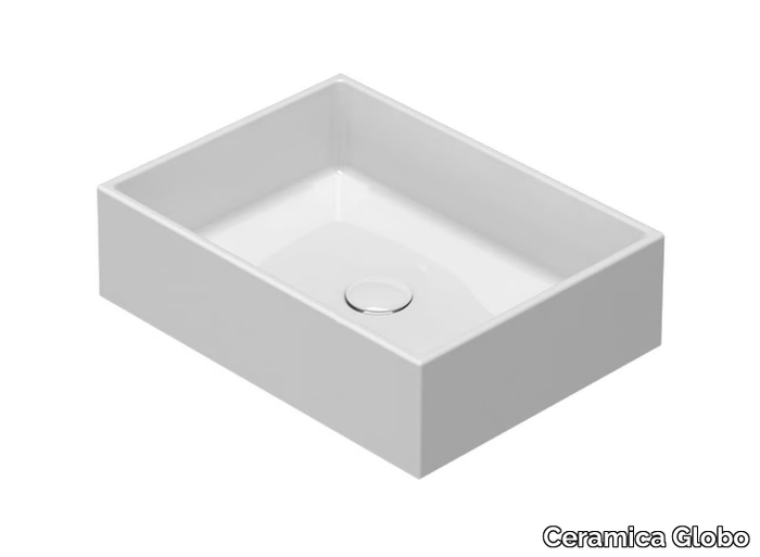 I CLASSICI - FO050 - Single countertop Globothin® washbasin _ Ceramica Globo