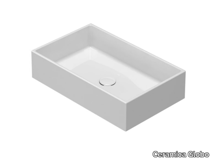 I CLASSICI - FO062 - Single countertop Globothin® washbasin _ Ceramica Globo