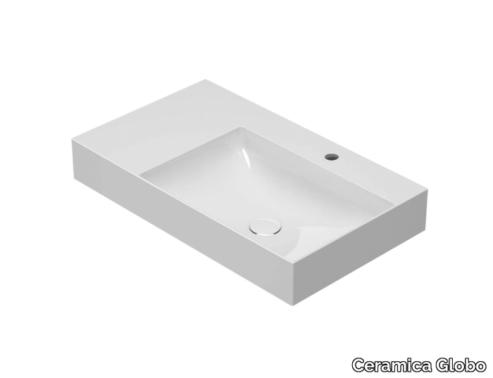 T-EDGE - B6R80S - Rectangular Globothin® washbasin _ Ceramica Globo