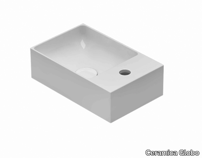 T-EDGE - B6R41 - Rectangular single Globothin® washbasin _ Ceramica Globo