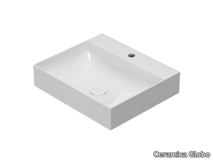 T-EDGE - B6R55 - Rectangular Globothin® washbasin _ Ceramica Globo