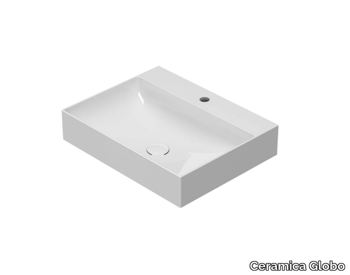 T-EDGE - B6R65 - Rectangular Globothin® washbasin _ Ceramica Globo