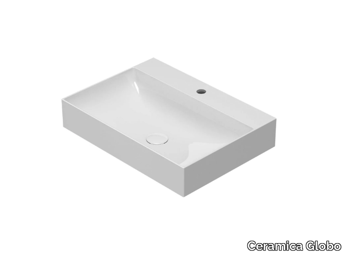 T-EDGE - B6R66 - Rectangular Globothin® washbasin _ Ceramica Globo