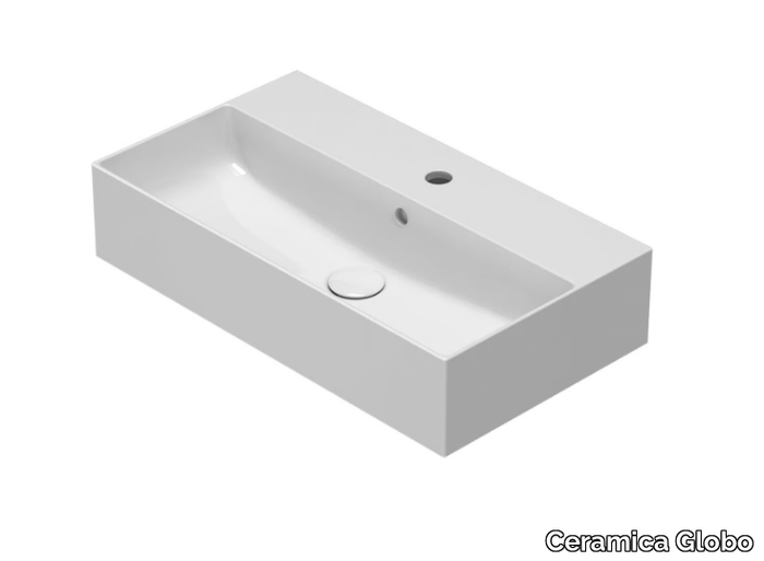 T-EDGE - IN066 - Rectangular single Globothin® washbasin _ Ceramica Globo