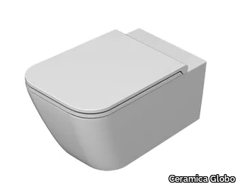 STONE - STS06 - Wall-hung ceramic toilet _ Ceramica Globo