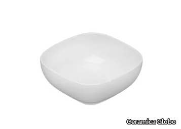 T-EDGE - B6Q25 - Single countertop Globothin® washbasin _ Ceramica Globo