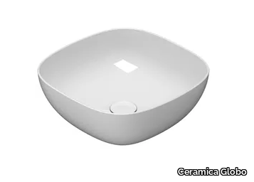 T-EDGE - B6Q43 - Single countertop Globothin® washbasin _ Ceramica Globo