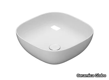 T-EDGE - B6Q45 - Single countertop Globothin® washbasin _ Ceramica Globo