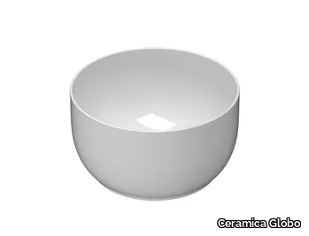 T-EDGE - TE038 - Single countertop Globothin® washbasin _ Ceramica Globo