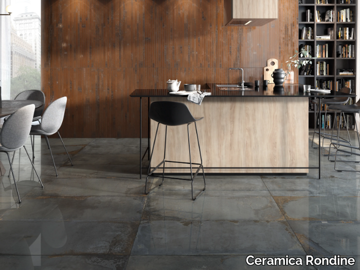 OXYD - Wall/floor tiles with metal effect _ Ceramica Rondine