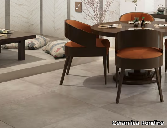 VOLCANO - Porcelain stoneware wall/floor tiles with concrete effect _ Ceramica Rondine