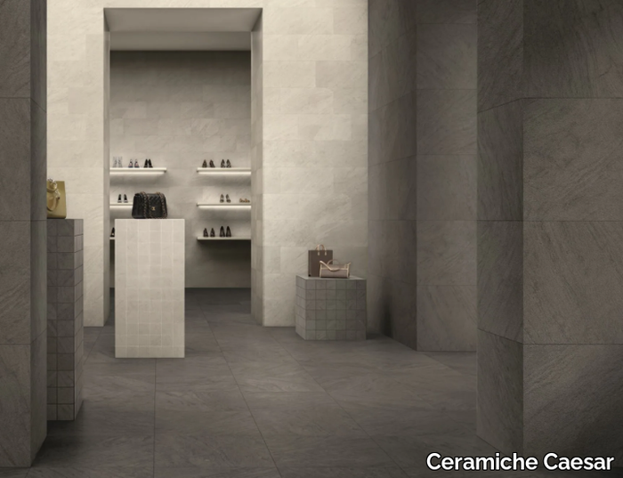 CORE SOOT - Indoor/outdoor wall/floor tiles with stone effect _ Ceramiche Caesar