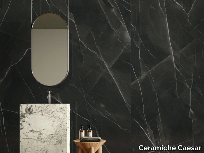 ANIMA WONDER NIGHTFALL - Porcelain stoneware wall/floor tiles with marble effect _ Ceramiche Caesar