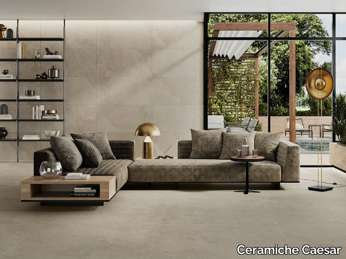 SLAB2 ASH - Porcelain stoneware wall/floor tiles _ Ceramiche Caesar