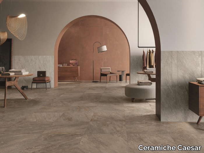 QUARTZ ESSENCE - Porcelain stoneware wall/floor tiles with stone effect _ Ceramiche Caesar