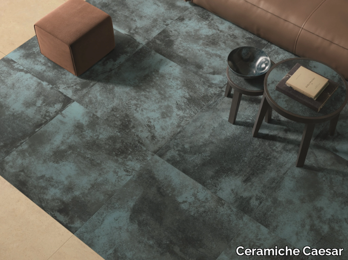 ALCHEMY NAVY - Porcelain stoneware wall/floor tiles with metal effect _ Ceramiche Caesar