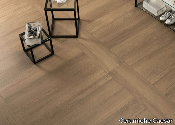 FABULA THECA - Porcelain stoneware wall/floor tiles with wood effect _ Ceramiche Caesar