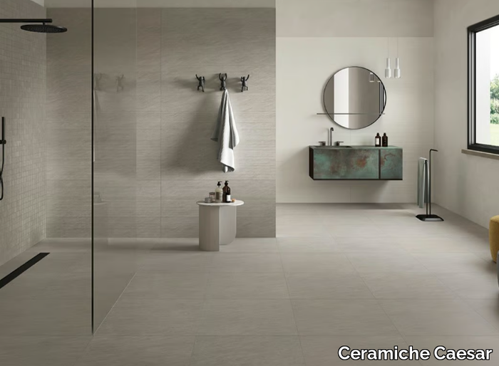 KEY MOOD SMOKE - Porcelain stoneware wall/floor tiles with stone effect _ Ceramiche Caesar