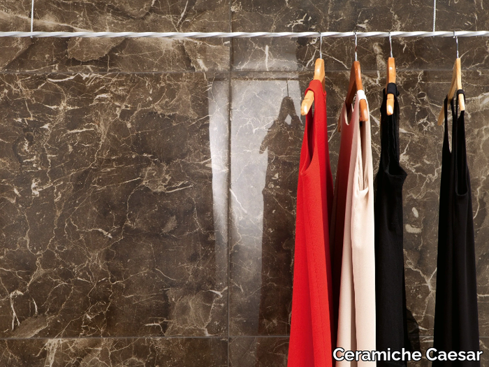 ANIMA DARK EMPERADOR - Porcelain stoneware wall/floor tiles with marble effect _ Ceramiche Caesar