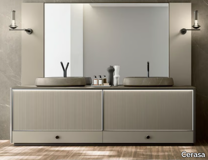 HONEY - Floor-standing double vanity unit with drawers _ Cerasa