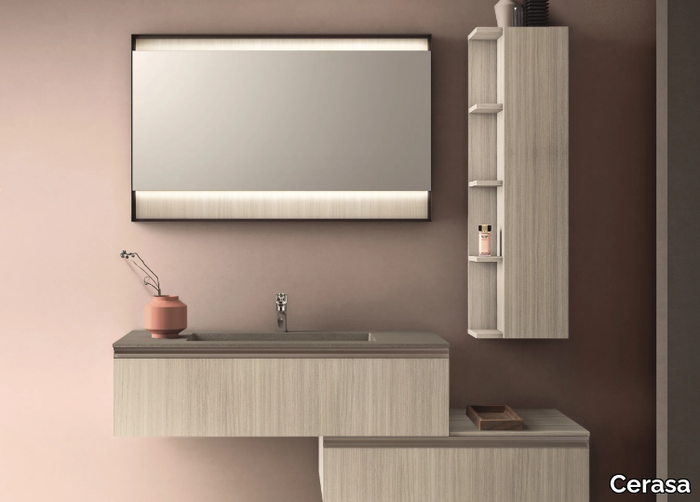 CARTABIANCA - Vanity unit with cabinets _ Cerasa