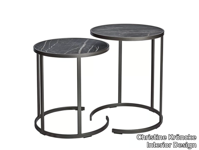 CAMEO - Round steel side table _ Christine Kröncke Interior Design