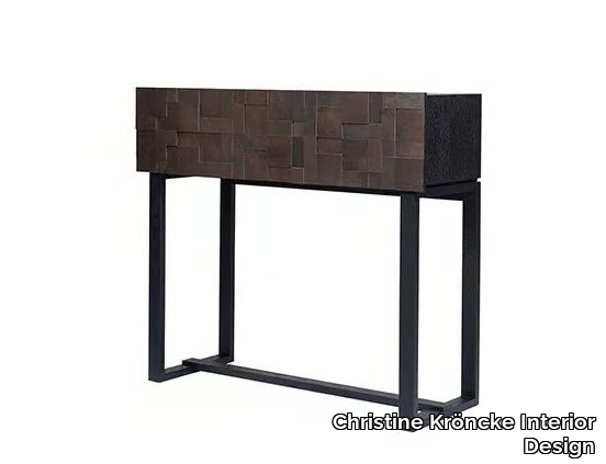 SHAPE 13 - Rectangular wooden console table with drawers _ Christine Kröncke Interior Design