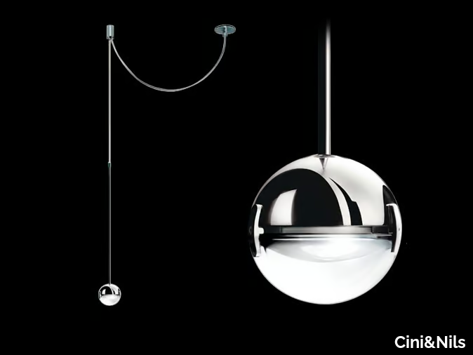 CONVIVIO SOPRATAVOLO DECENTRATA - Halogen pendant lamp _ Cini&Nils