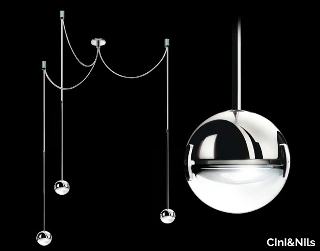 CONVIVIO SOPRATAVOLO TRE - Halogen pendant lamp _ Cini&Nils