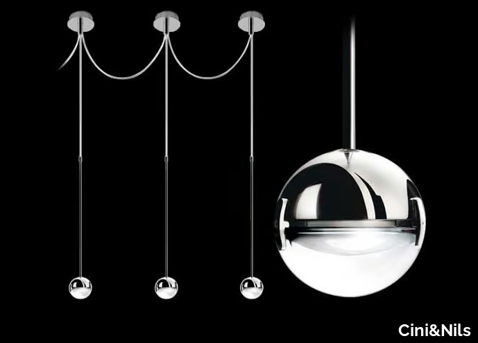 CONVIVIO NEW LED SOPRATAVOLO MULTIPLA - Metal pendant lamp _ Cini&Nils