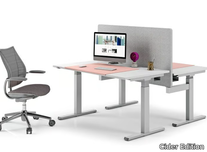 ELEVO CLEVER - Height-adjustable multiple rectangular office desk _ Cider Edition