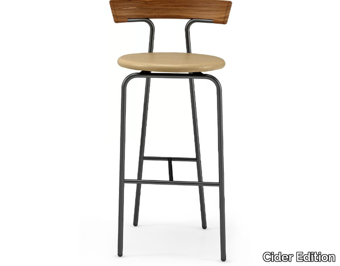 T.CHAIR - High wooden stool with footrest _ Cider Edition