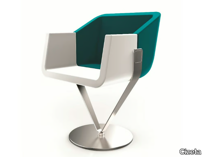 ROK & ROLL - Easy chair with armrests _ Cizeta