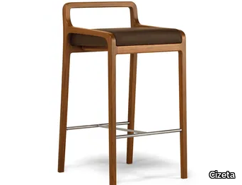 FUJI - Wooden stool _ Cizeta