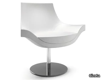 SUMI - Swivel fabric easy chair _ Cizeta