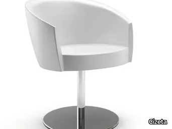 SFER - Swivel easy chair with armrests _ Cizeta