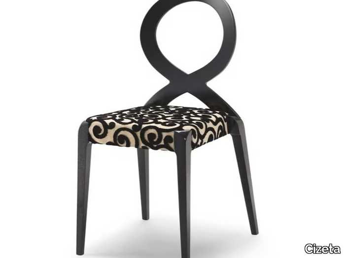 SENDY - Stackable fabric chair open back _ Cizeta