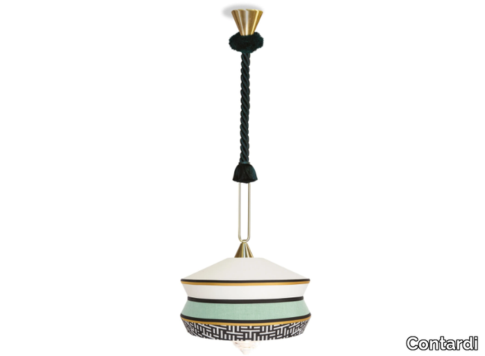 CALYPSO ANTIGUA - LED fabric pendant lamp _ Contardi