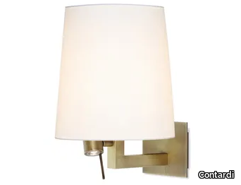 TONDA - LED dimmable fabric reading lamp _ Contardi